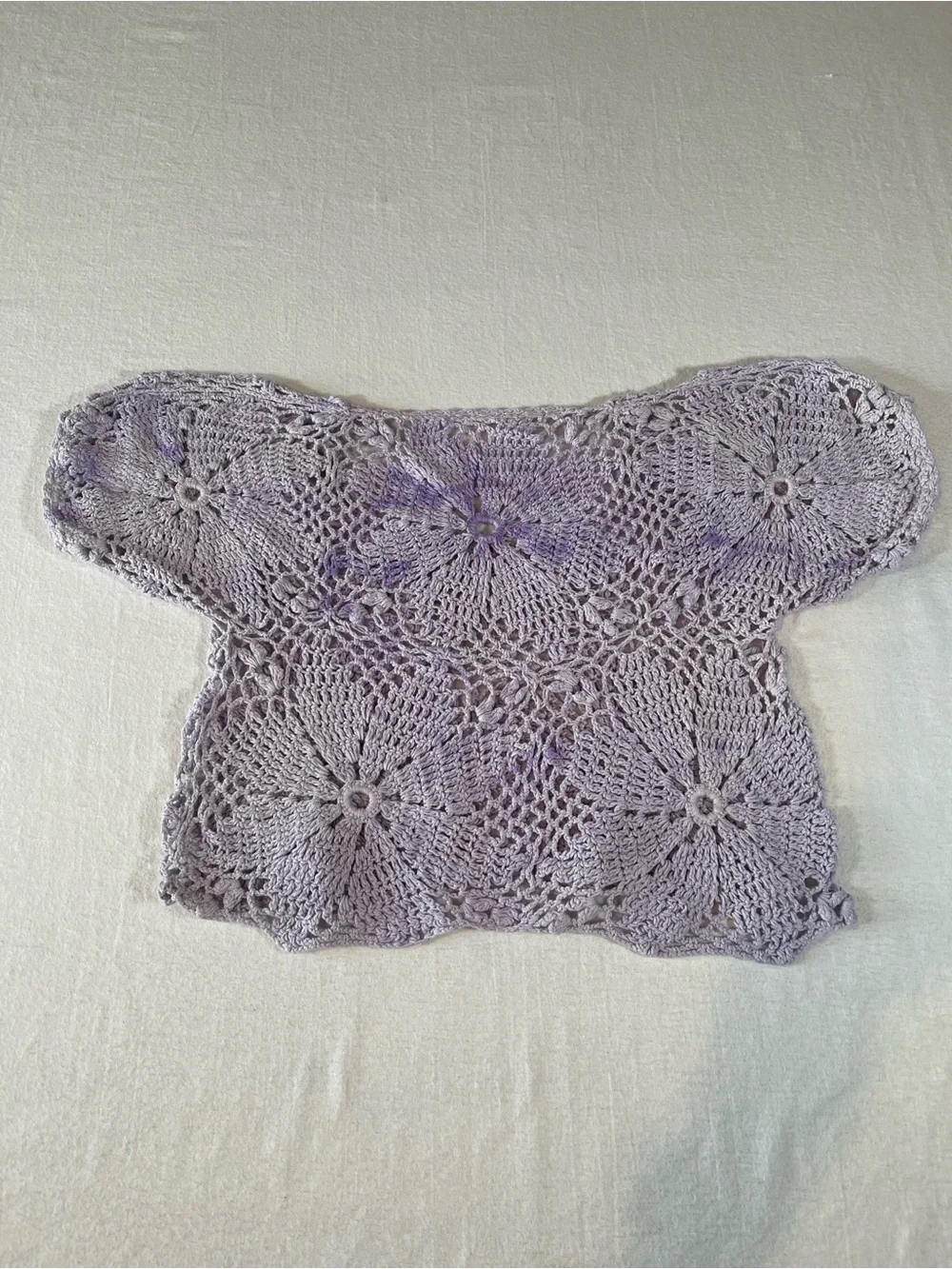 Handmade delicate crochet